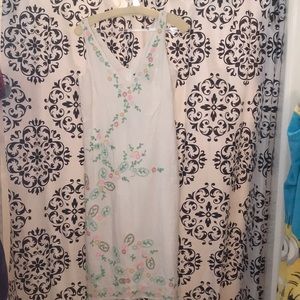 Easter church or sun dress white colored beading